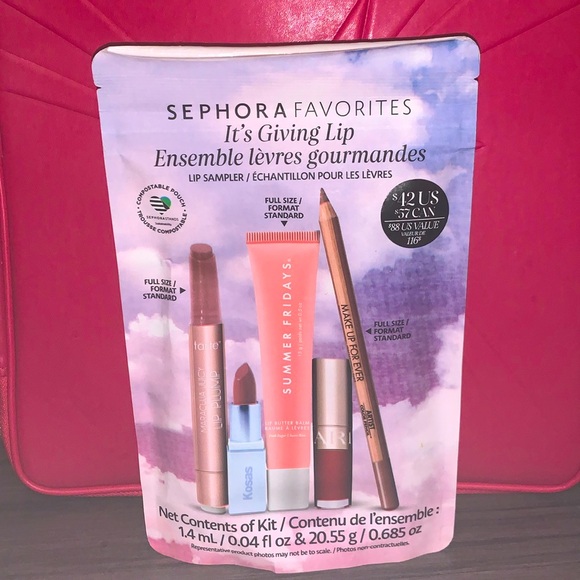 Sephora Other - Sephora Favorites It’s Giving Lip Kit Clarins, Kosas, Makeup Forever, SF & Tarte